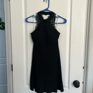 Black mini dress